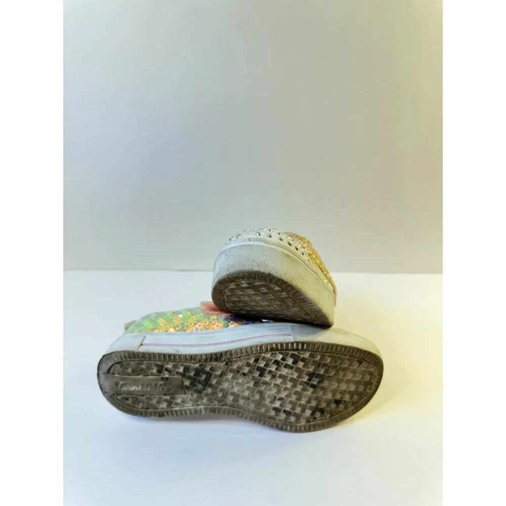 Twinkle Toes Girls Sneakers Sparks Sequin Pary US 13 Youths